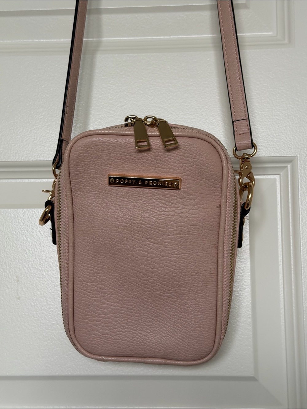 Poppy & Peonies Rambler Phone Bag in Blush (discontinued color)